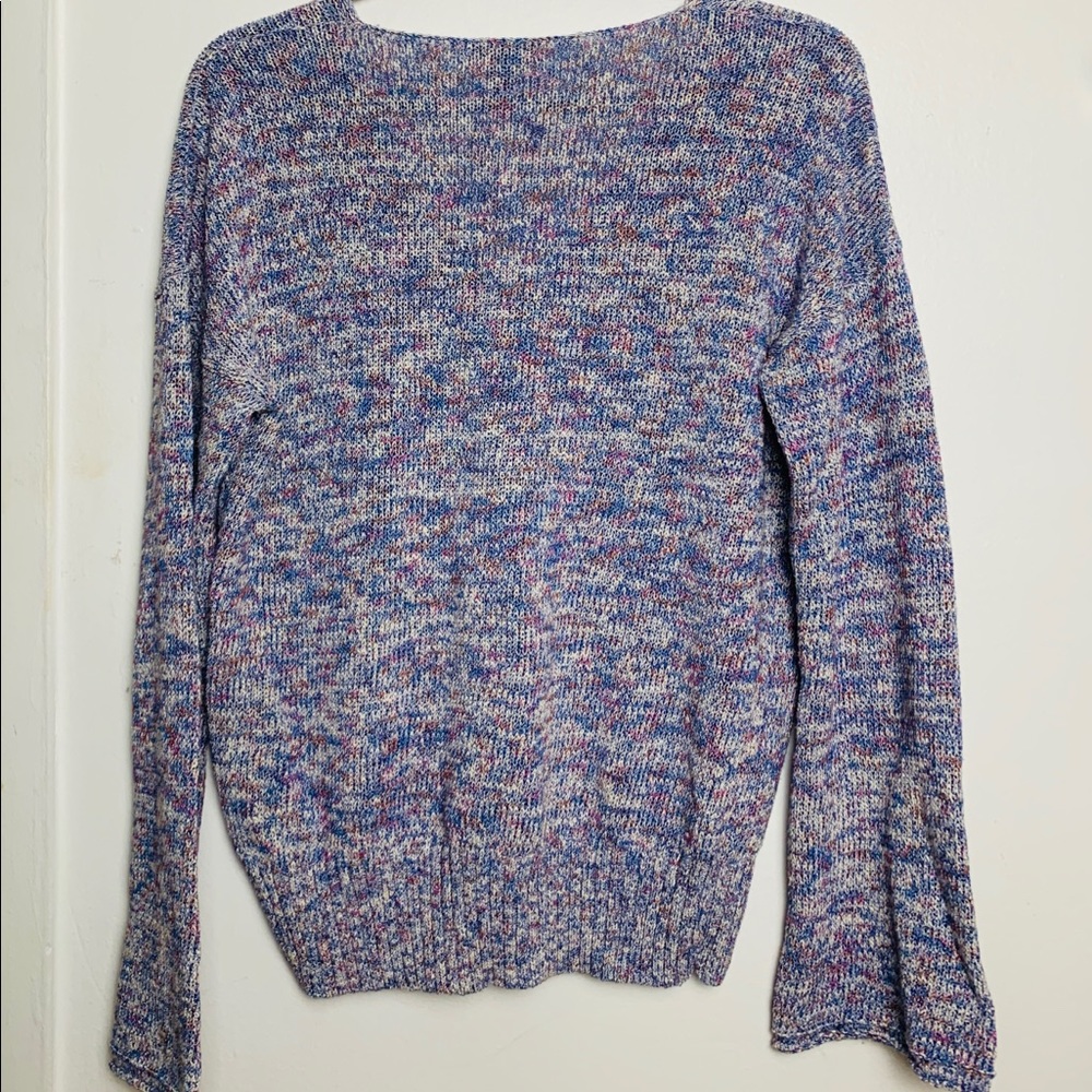 J Crew Multicoloured Pullover V-Neck Sweater - image 2